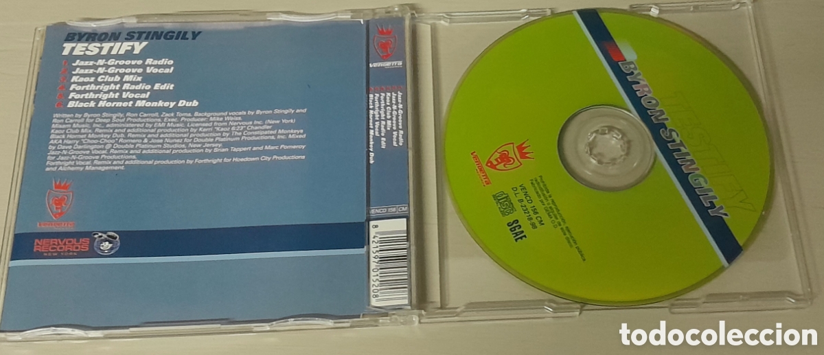 CDs de m&uacute;sica: BYRON STINGILY - TESTIFY - CDSINGLE - Foto 2