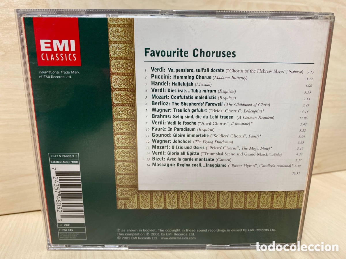 CDs de m&uacute;sica: Various - Favourite Choruses (CD, Comp) - Foto 2