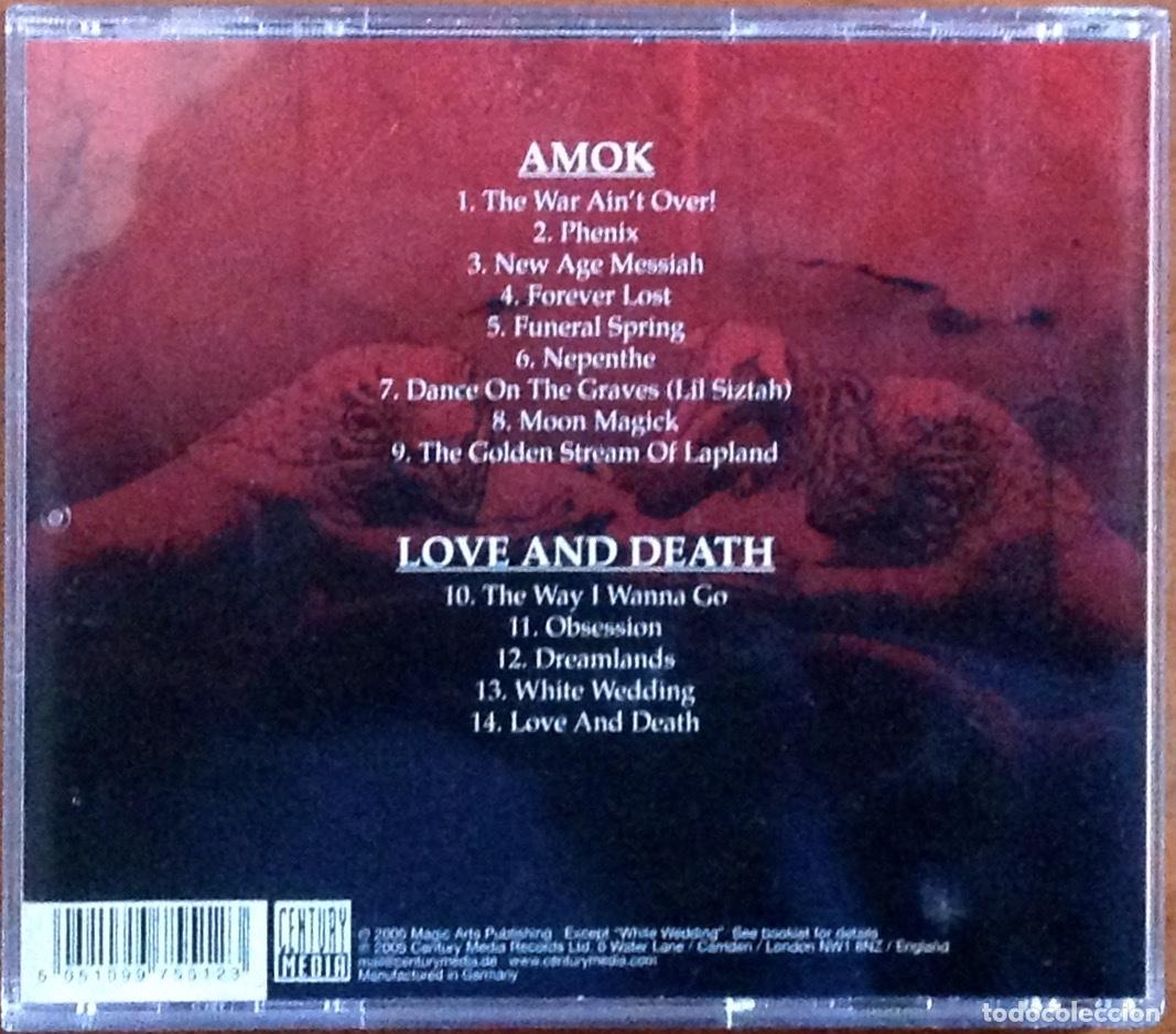 CDs de m&uacute;sica: SENTENCED - AMOK + LOVE AND DEATH EP - Foto 2