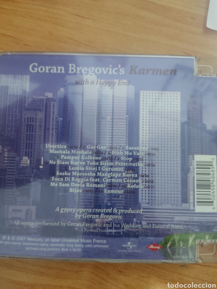 CDs de m&uacute;sica: CD GORAN BREGOVIC Karmen (With A Happy End) - Foto 3