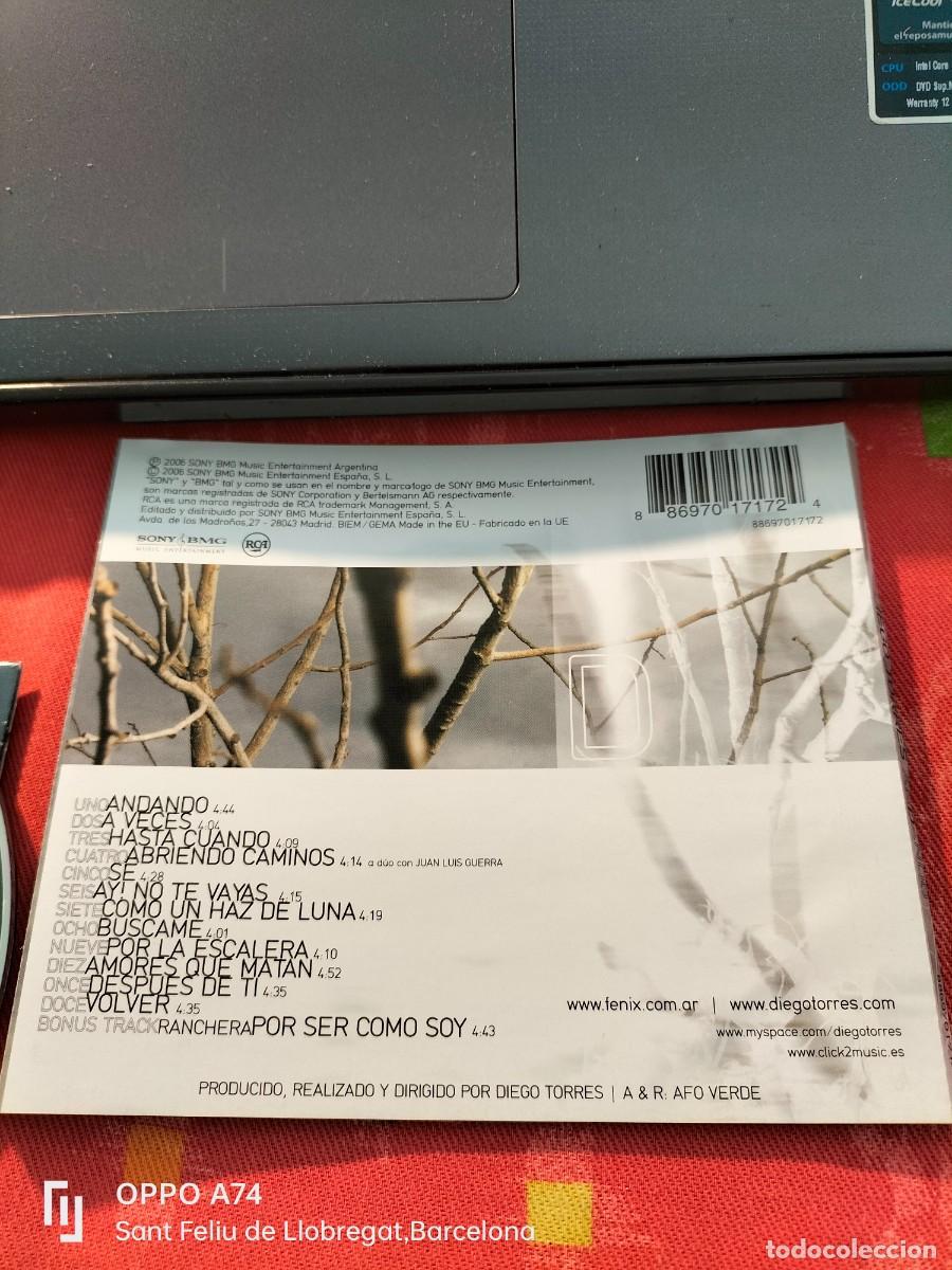 CDs de m&uacute;sica: RAR CD. DIEGO TORRES. ANDANDO - Foto 2