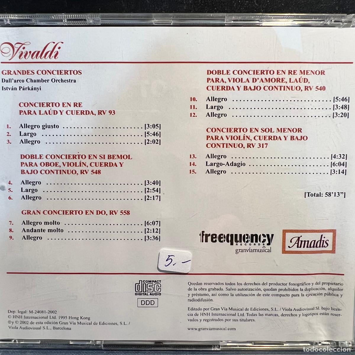 CDs de m&uacute;sica: VIVALDI - GRANDES CONCIERTOS - CD - Foto 2