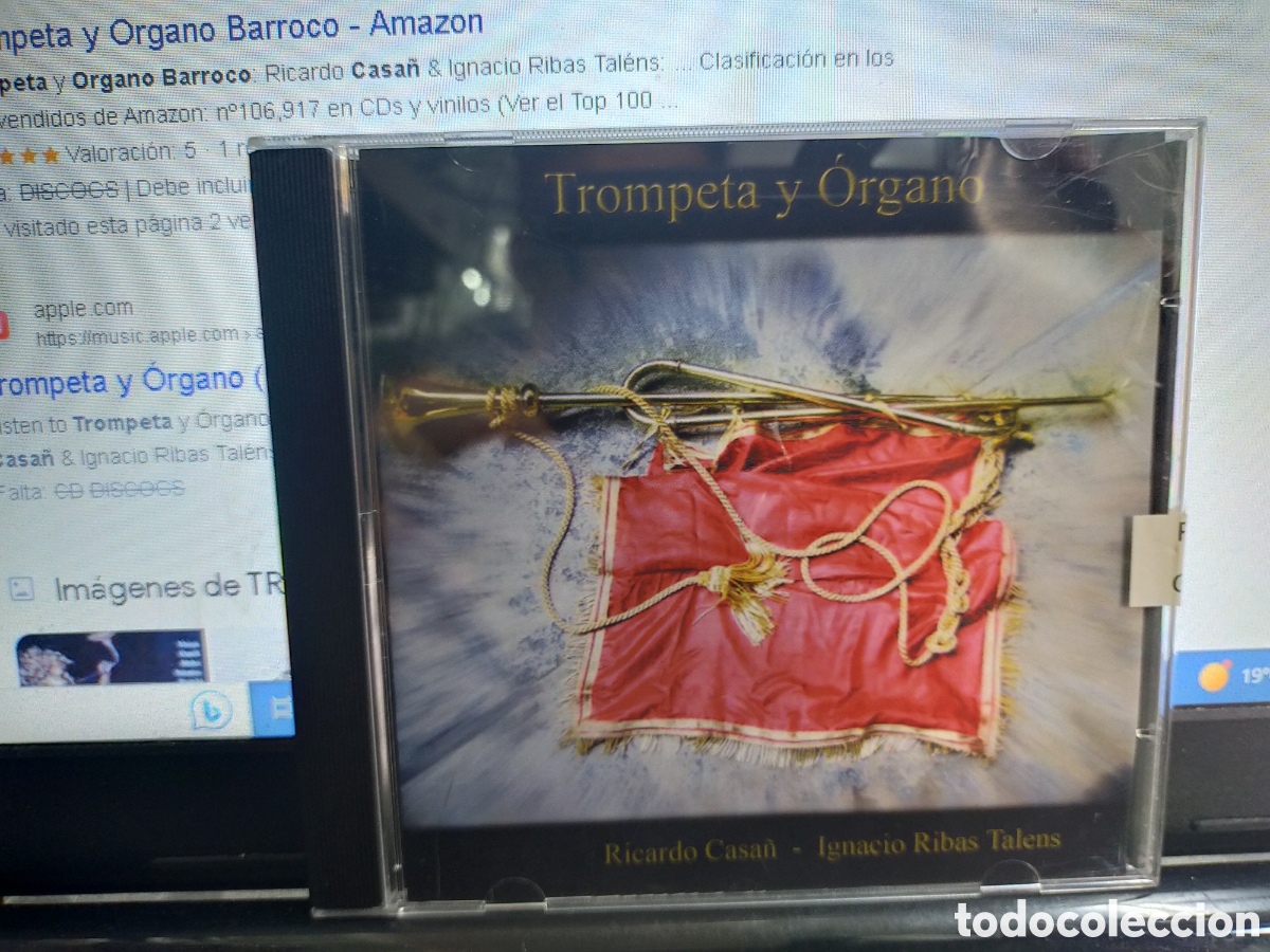 CDs de M&uacute;sica: Barroco europeo &oacute;rganos de los pirineos trompeta y &oacute;rgano CD Ricardo casa&ntilde; y Ignacio Rivas talens