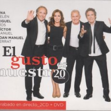 CDs de Música: EL GUSTO ES NUESTRO 20 AÑOS 2 CD + DVD ANA BELÉN MIGUEL RÍOS VÍCTOR MANUEL JOAN MANUEL SERRAT 2016