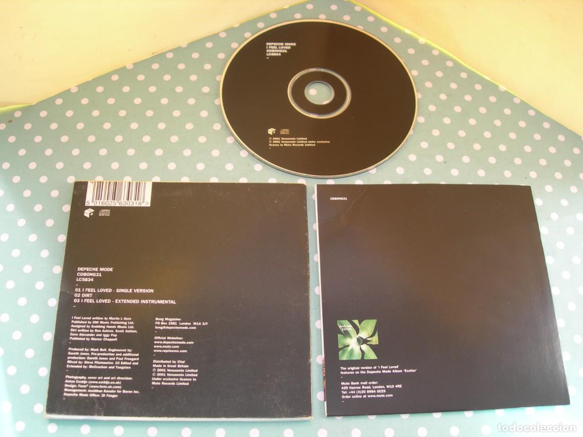CDs de m&uacute;sica: DEPECHE MODE / I FEEL LOVED + 2 / CD SINGLE / ELECTRONIC, SYNTH - POP - Foto 2