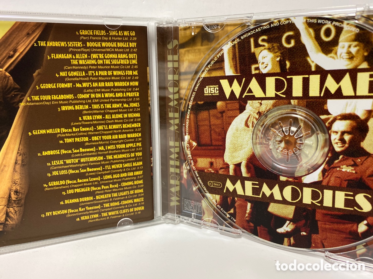 CDs de m&uacute;sica: Various - Wartime Memories (CD, Comp) - Foto 2