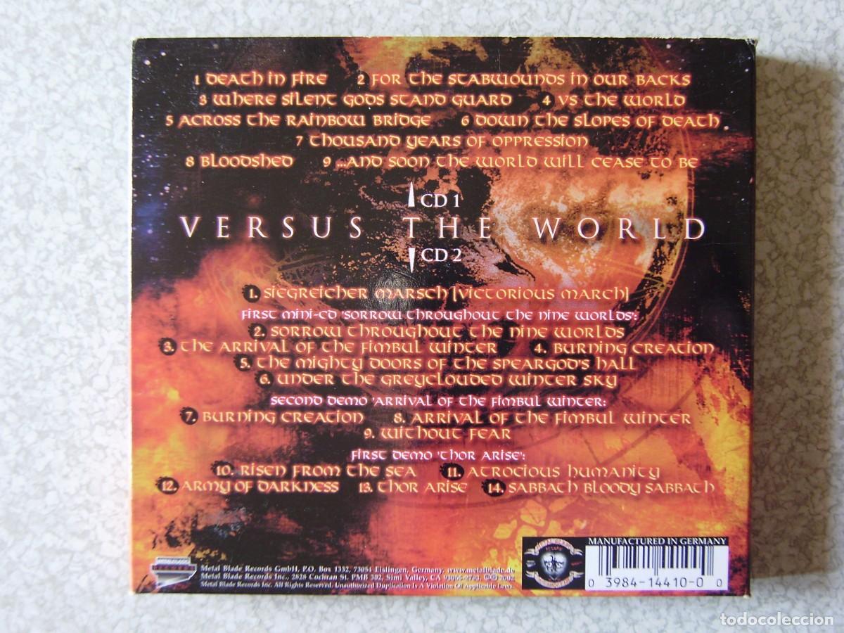 CDs de m&uacute;sica: AMON AMARTH.VERSUS THE WORLD...DOBLE CD - Foto 2