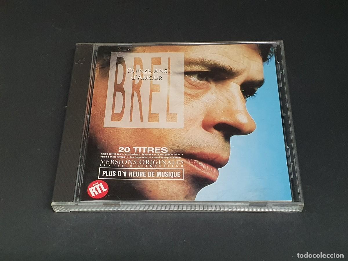 CDs de m&uacute;sica: CD JACQUES BREL - QUINZE ANS D AMOUR - 1988 - Foto 1