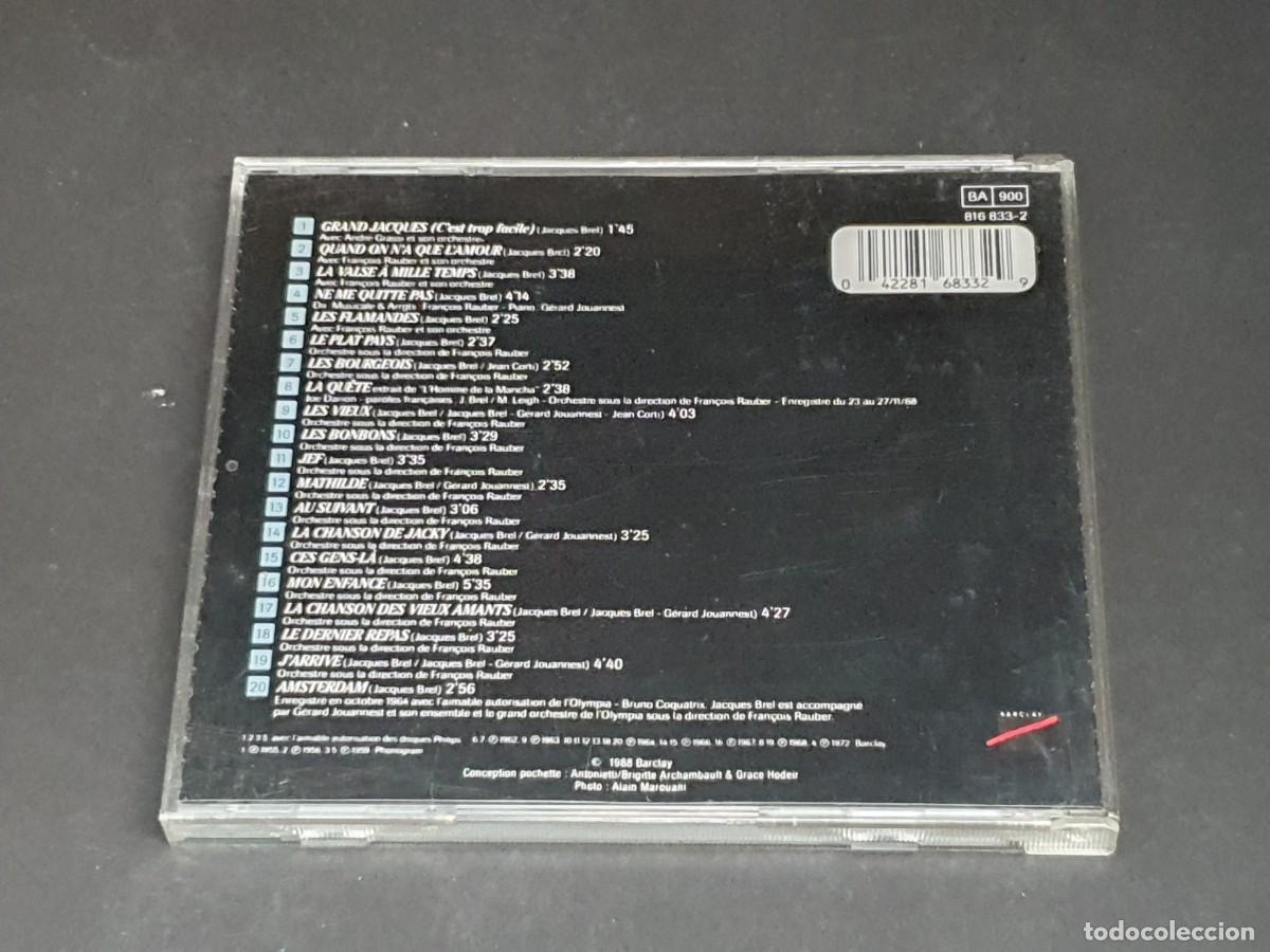 CDs de m&uacute;sica: CD JACQUES BREL - QUINZE ANS D AMOUR - 1988 - Foto 3