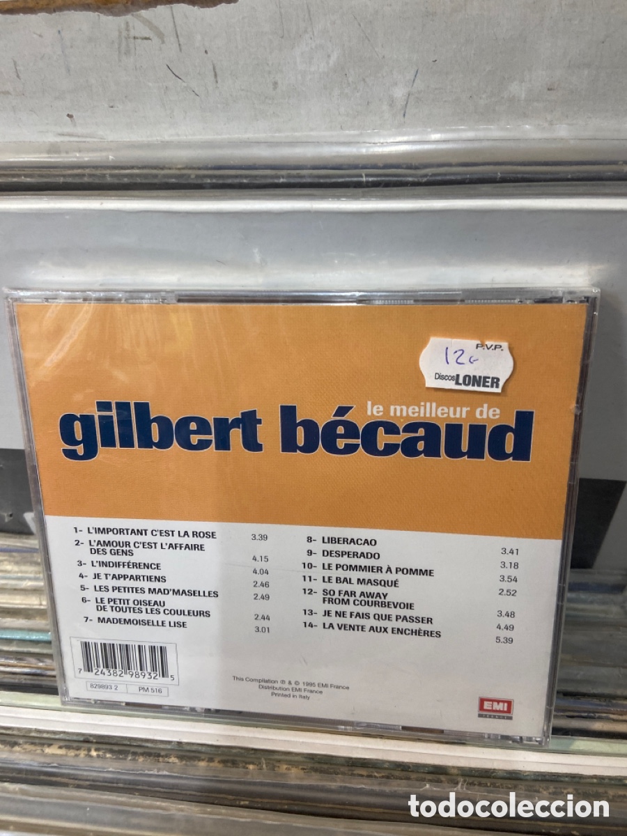 CDs de m&uacute;sica: Le meilleur de gilbert becaud - Foto 2