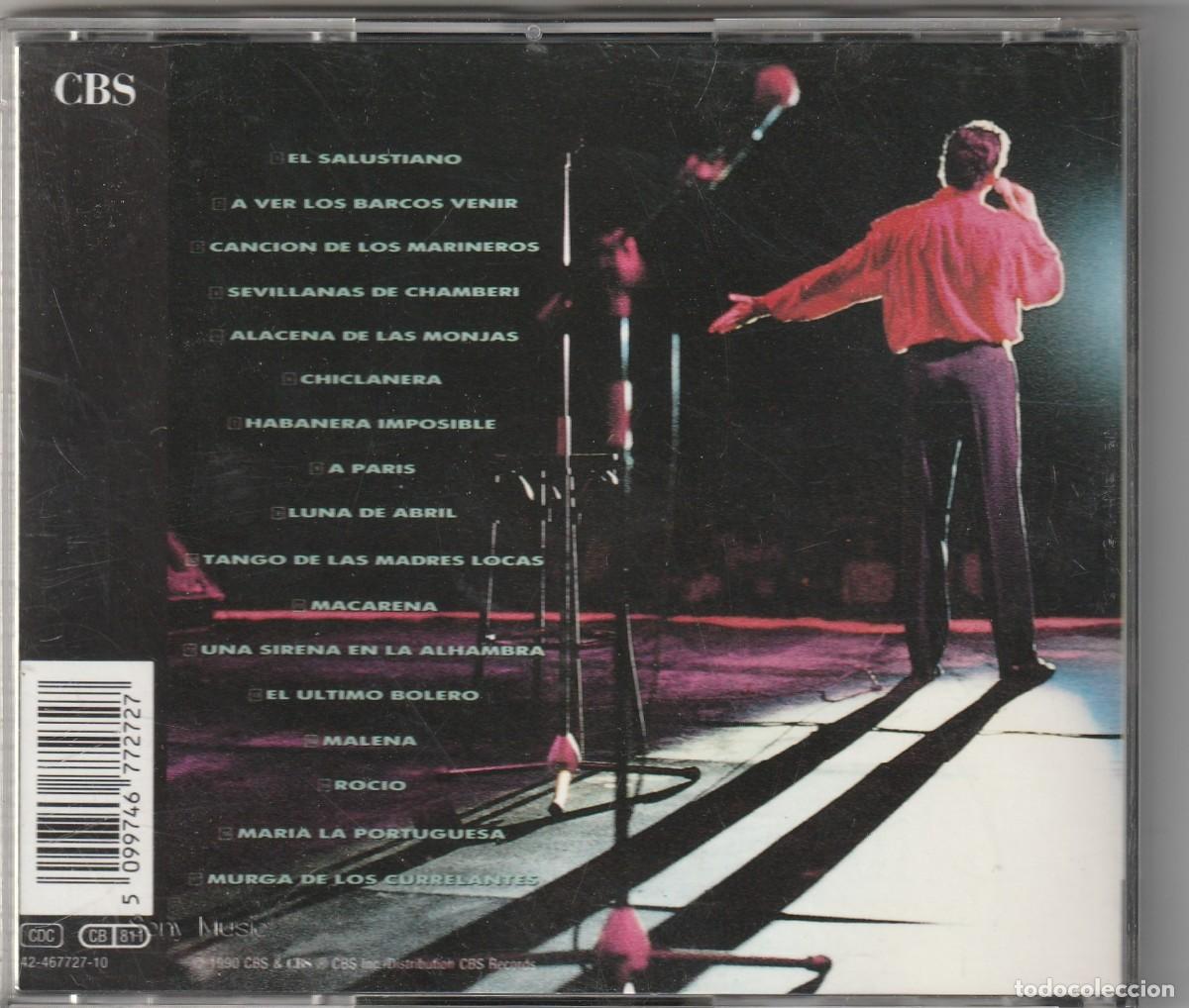 CDs de m&uacute;sica: CARLOS CANO - EN DIRECTO (CD CBS 1990) - Foto 2