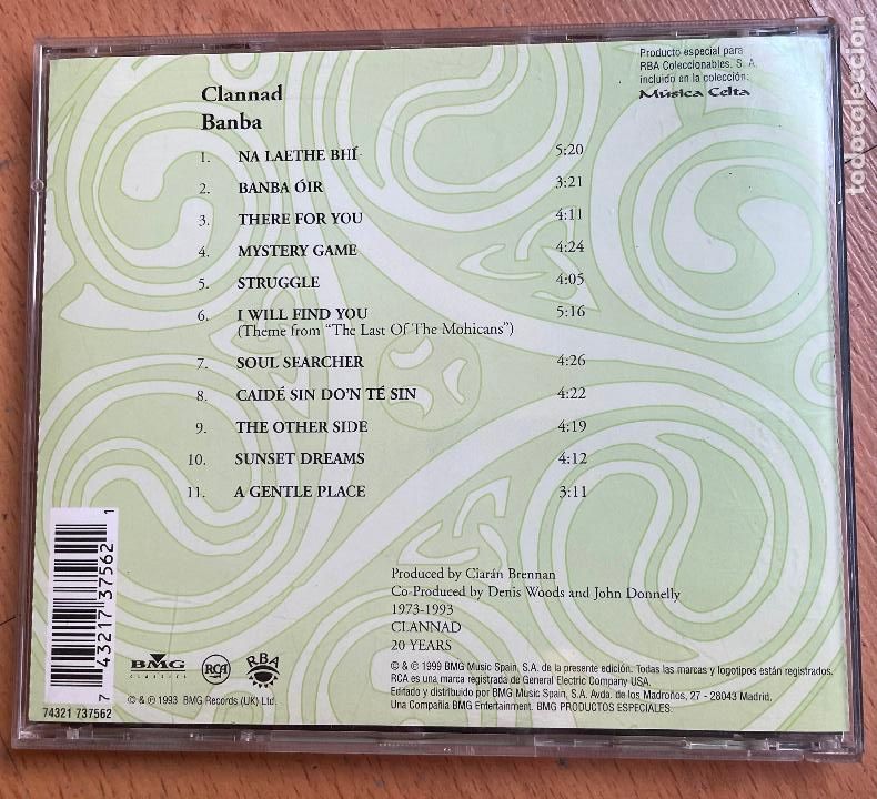 CDs de m&uacute;sica: MUSICA CELTA, CLANNAD BANBA - Foto 3