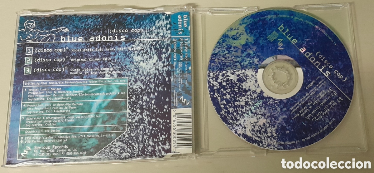 CDs de m&uacute;sica: BLUE ADONIS - DISCO COP - CDSINGLE - Foto 2