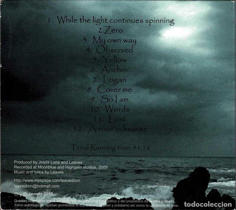 CDs de m&uacute;sica: Leaves - While The Light Continues Spinning. CD - Foto 2
