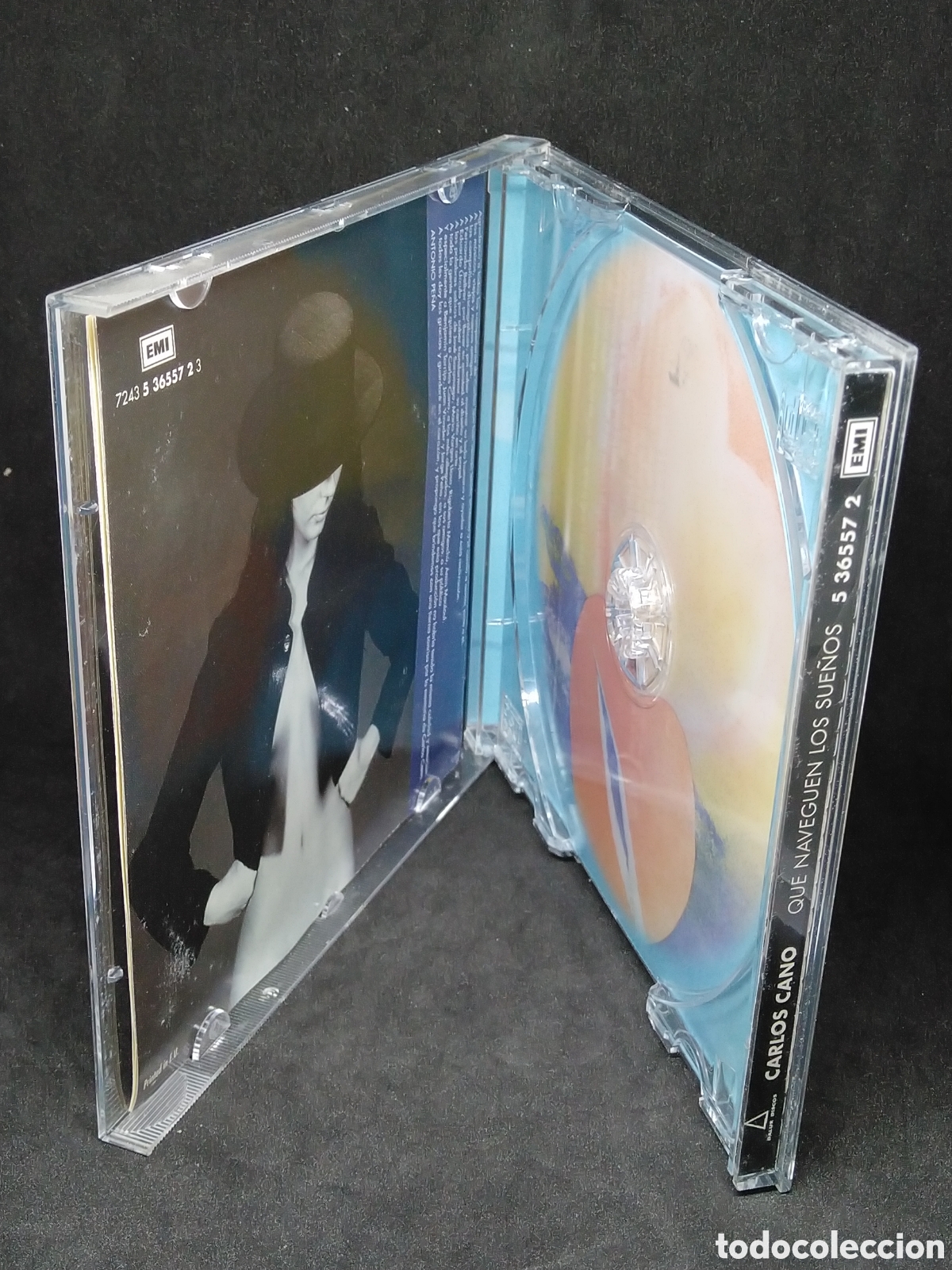CDs de m&uacute;sica: CARLOS CANO - QUE NAVEGUEN LOS SUE&Ntilde;OS - CD - DISCO COMPROBADO - 2001 - Foto 3