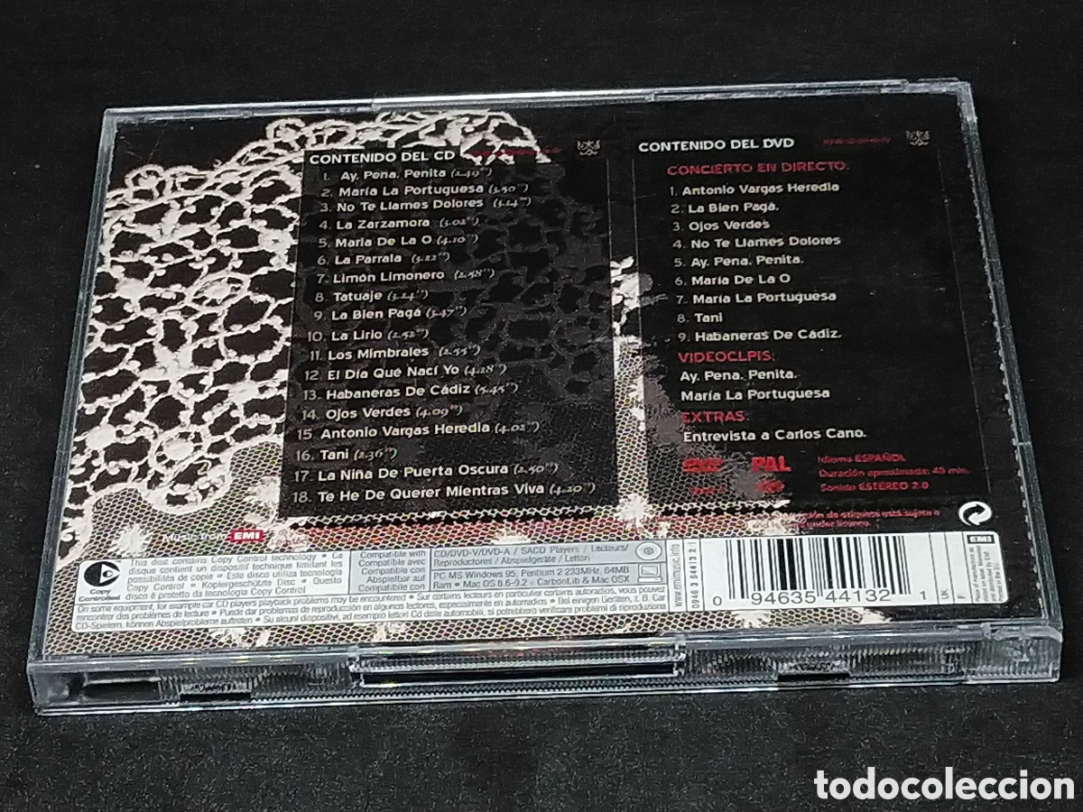 CDs de m&uacute;sica: CARLOS CANO - UNA VIDA DE COPLA - CD + DVD - 2006 - Foto 2
