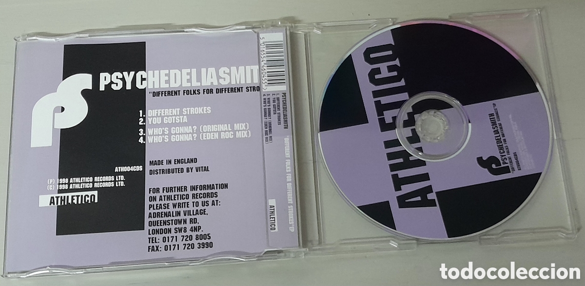 CDs de m&uacute;sica: PSYCHEDELIASMITH - DIFFERENT FOLKS FOR DIFFERENT STROKES - CDSINGLE - Foto 2