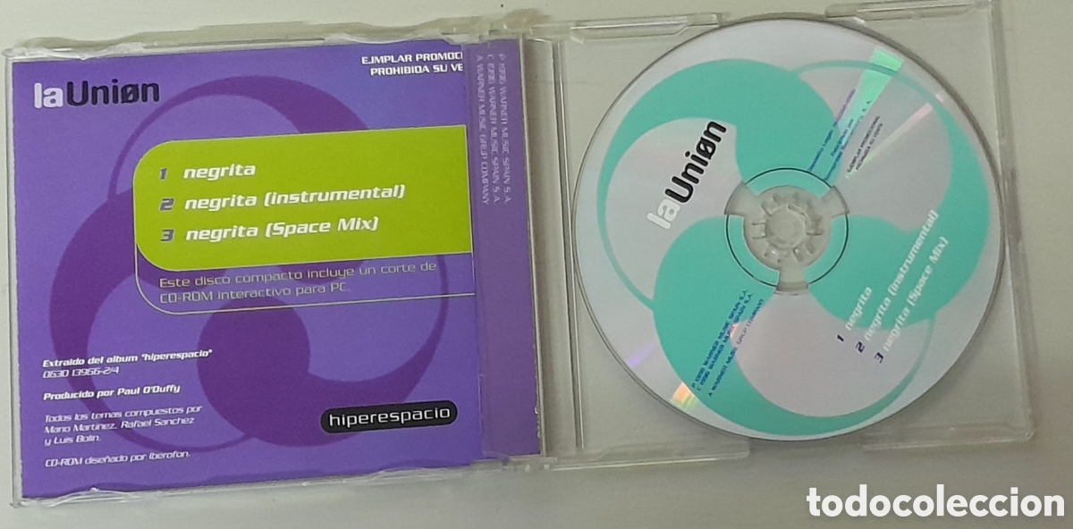 CDs de m&uacute;sica: LA UNION - NEGRITA - CDSINGLE - Foto 2