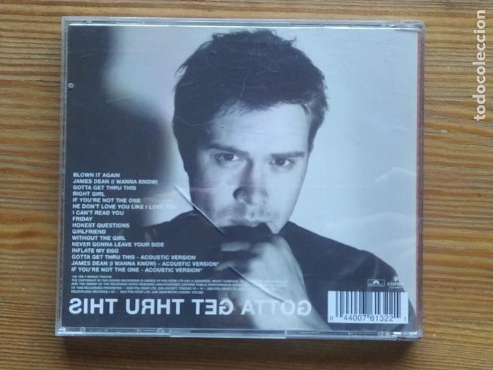 CDs de m&uacute;sica: CD DANIEL BEDINGFIELD - GOTTA GET THRU THIS (215) - Foto 2