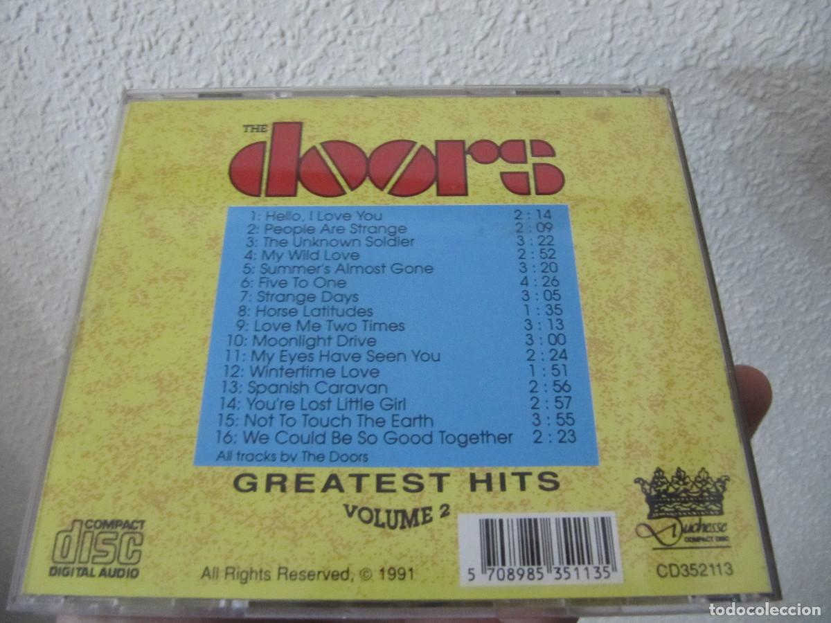CDs de m&uacute;sica: THE DOORS - GREATEST HITS VOLUME 2 - Foto 3