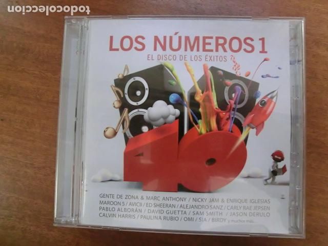 CDs de m&uacute;sica: LOS N&Uacute;MEROS 1 - EL DISCO DE LOS &Eacute;XITOS - VARIOS CANTANTES POP - 2 CD - Foto 1