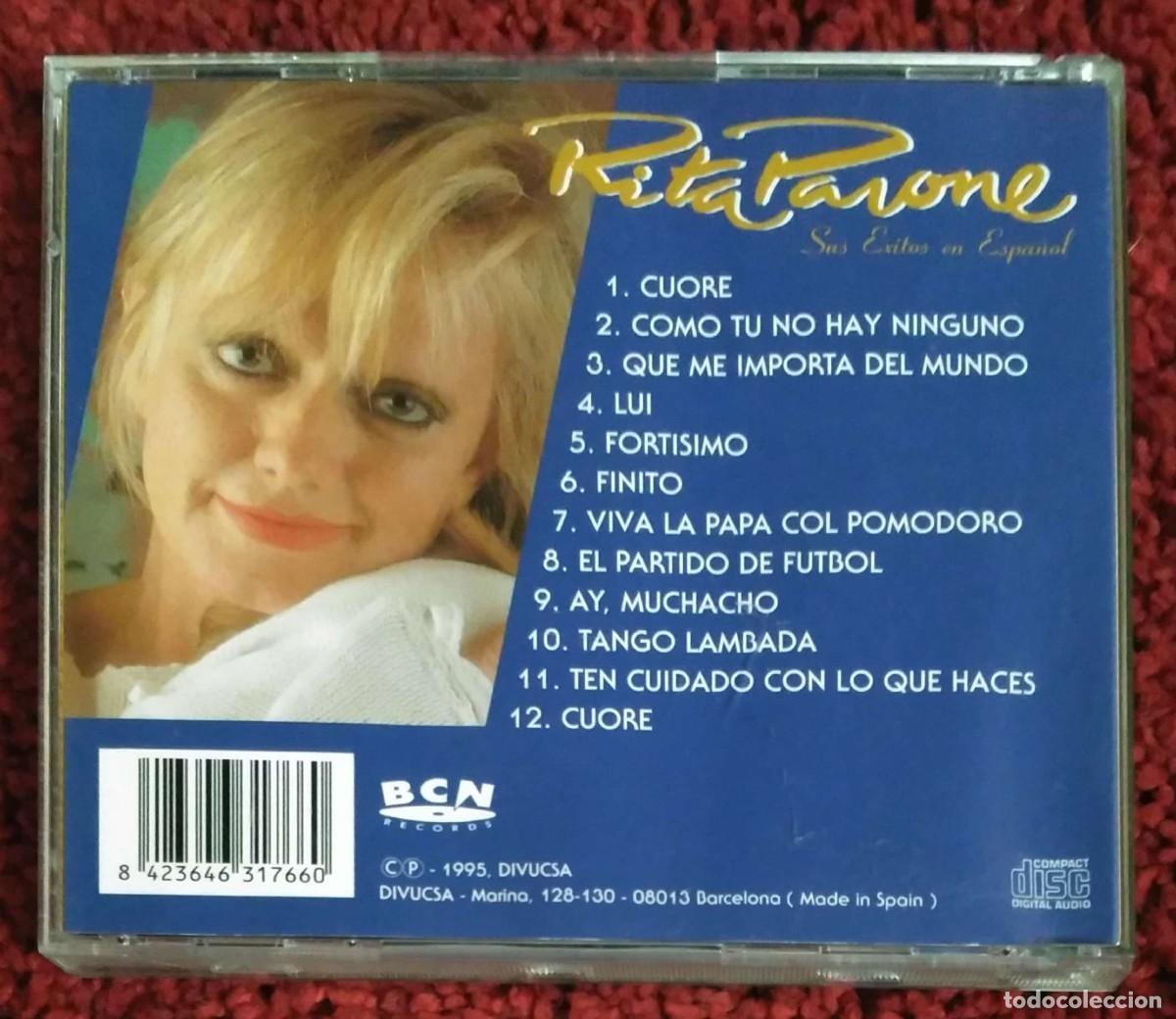 CDs de m&uacute;sica: RITA PAVONE (SUS EXITOS EN ESPA&Ntilde;OL) CD 1995 - Foto 2