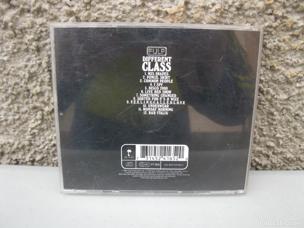 CDs de m&uacute;sica: CD - PULP - DIFFERENT CLASS - ISLAND RECORDS - A&Ntilde;O 1995. - Foto 3