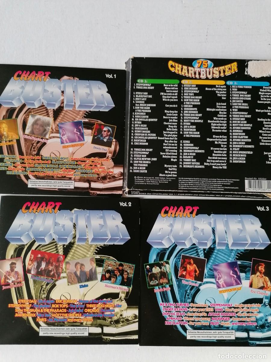CDs de m&uacute;sica: 75 HITS CHARTBUSTERS - 3 CDS - Foto 2