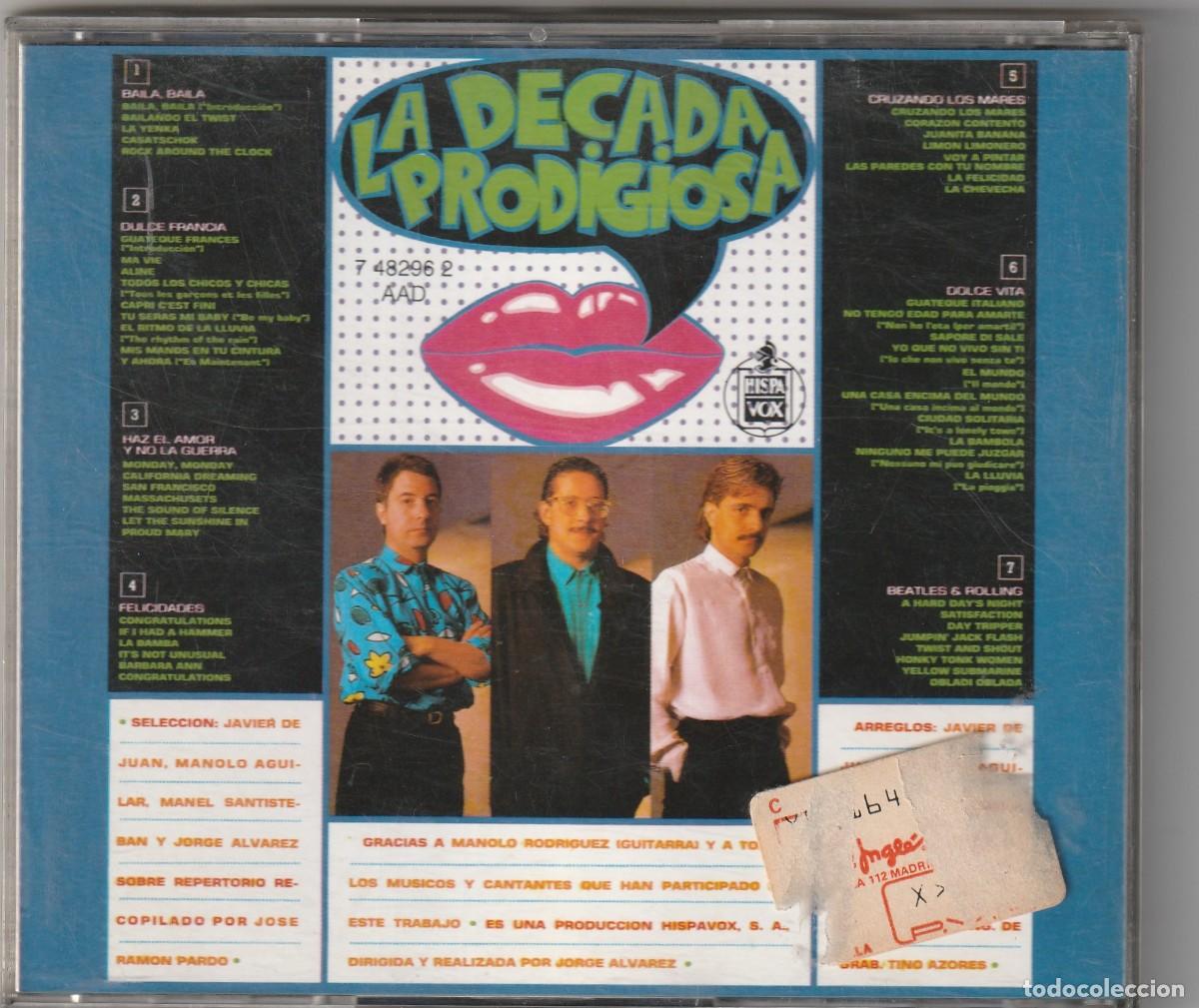 CDs de m&uacute;sica: LA DECADA PRODIGIOSA - 2 (CD HISPAVOX 1987) - Foto 2