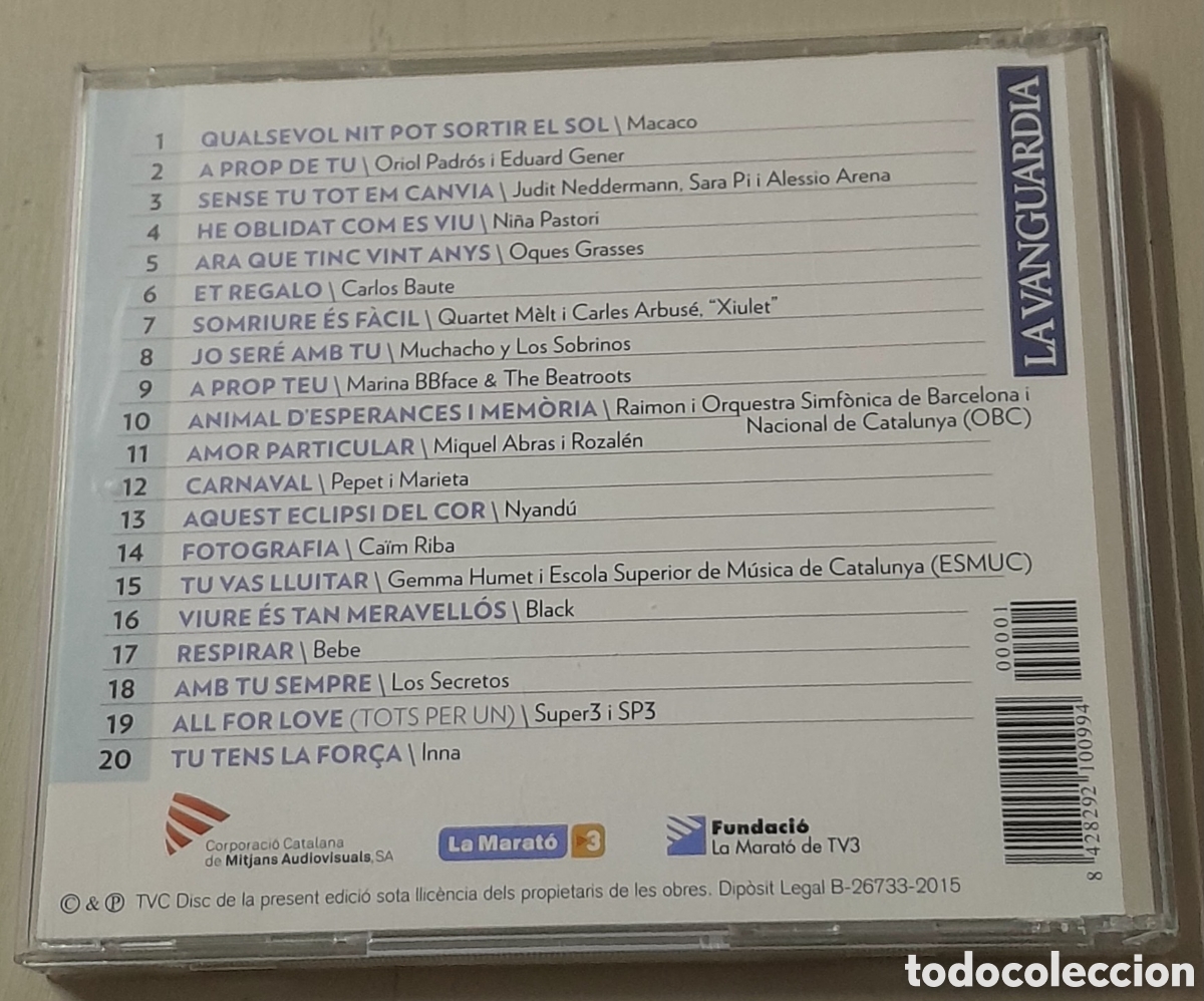 CDs de m&uacute;sica: EL DISC DE LA MARATO 15 - Foto 2