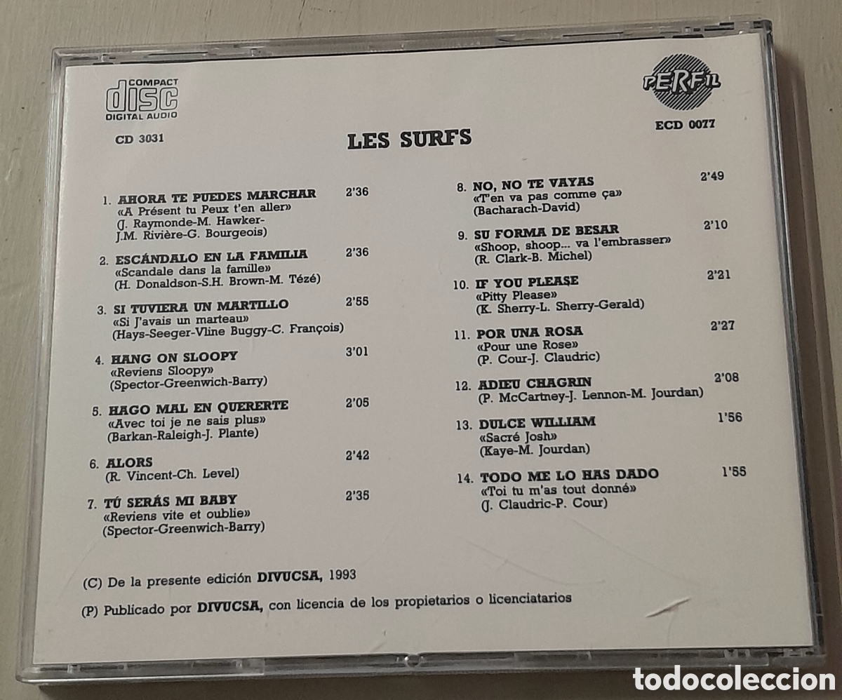 CDs de m&uacute;sica: LES SURFS - Foto 2