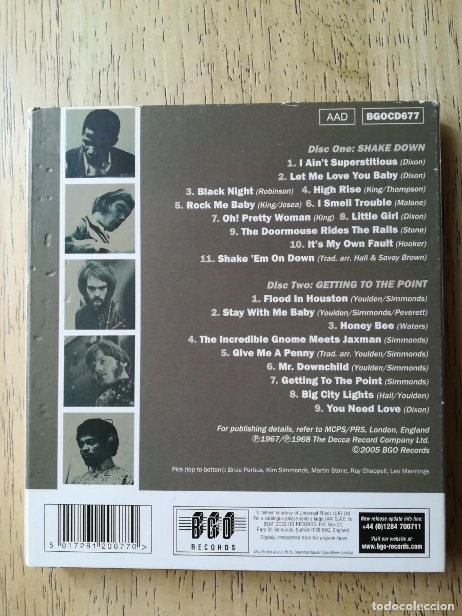 CDs de m&uacute;sica: Savoy Brown. Shake down/ Getting to the point. Doble CD. - Foto 4