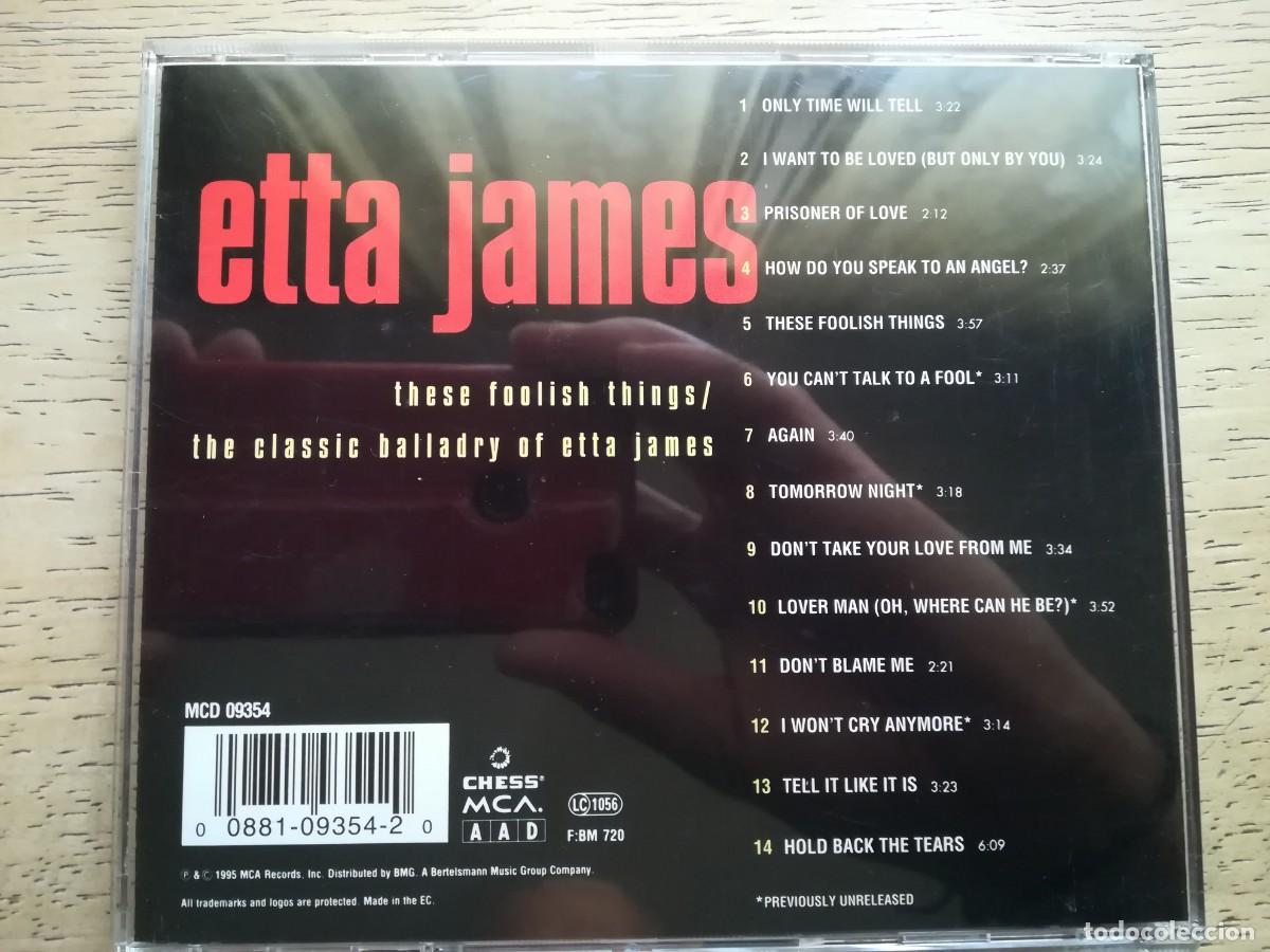 CDs de m&uacute;sica: Etta James. These foolish things. CD - Foto 3