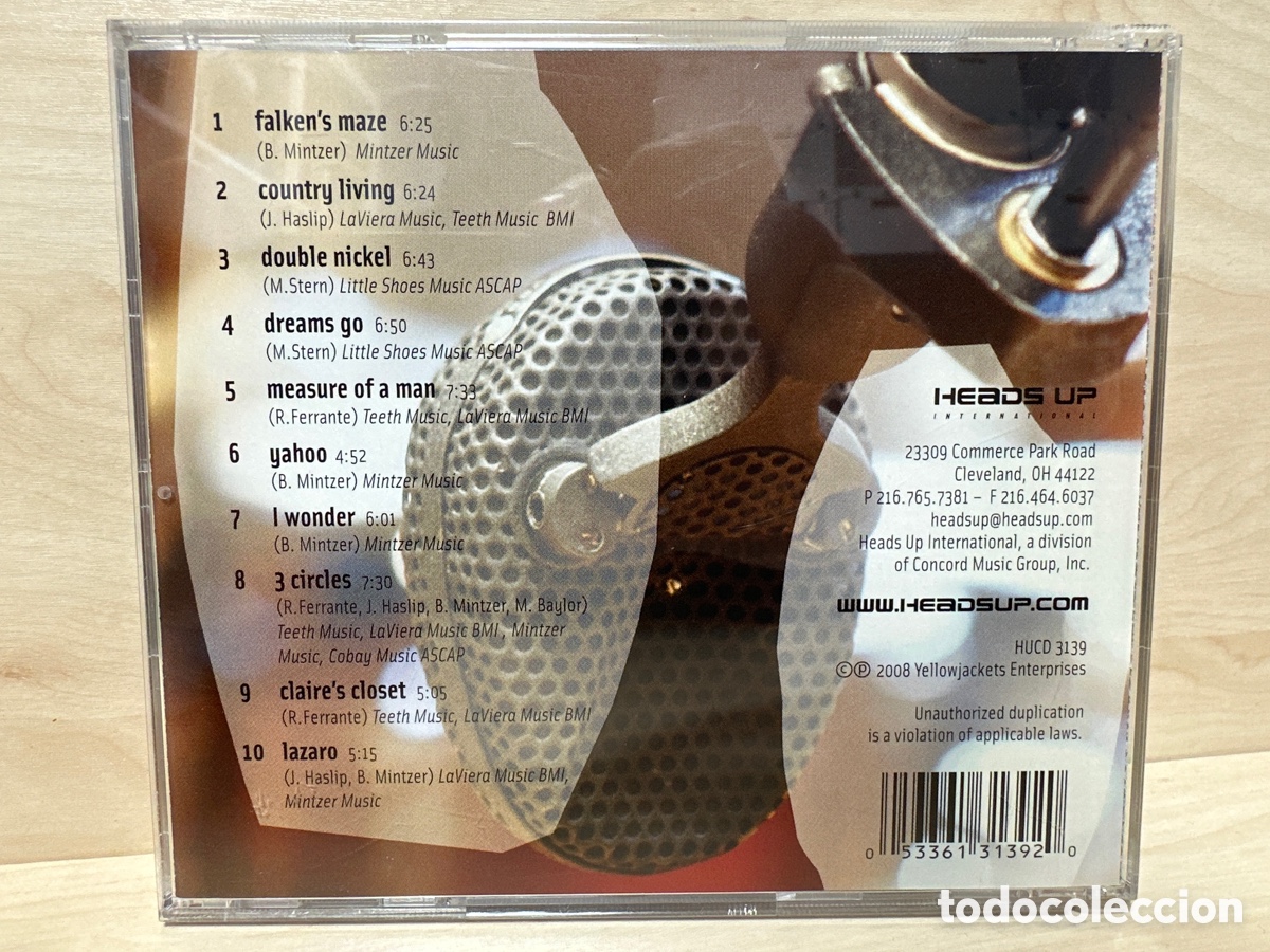 CDs de m&uacute;sica: Yellowjackets featuring Mike Stern - Lifecycle (CD, Album) - Foto 2