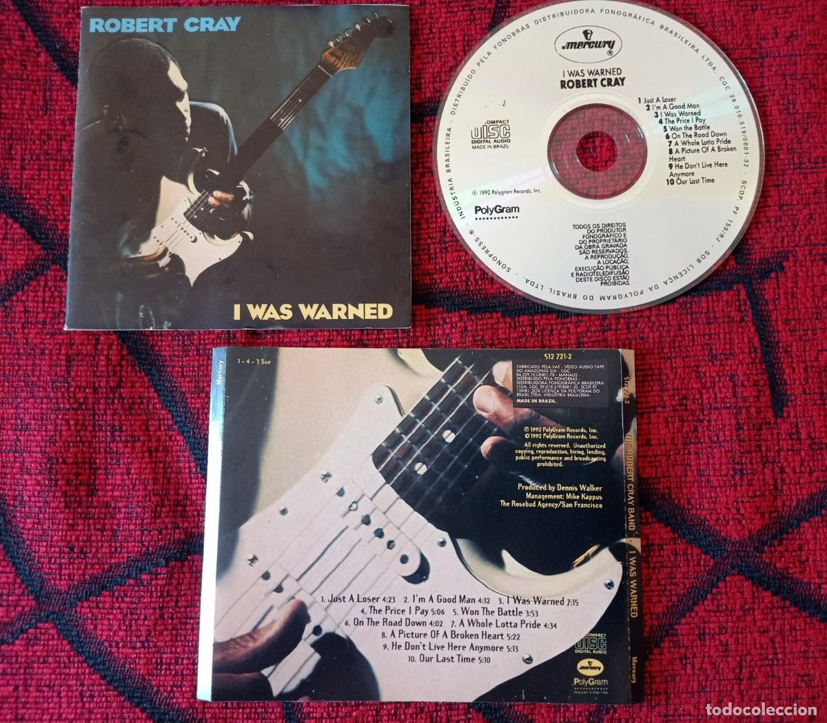 CDs de m&uacute;sica: ROBERT CRAY ** I Was Warned ** CD ORIGINAL 1992 BRASIL - Foto 1