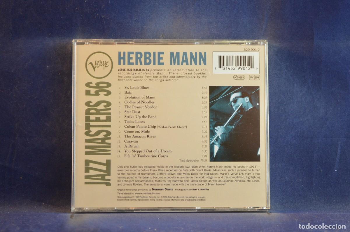 CDs de m&uacute;sica: HERBIE MANN &ndash; VERVE JAZZ MASTERS 56 - CD - Foto 2