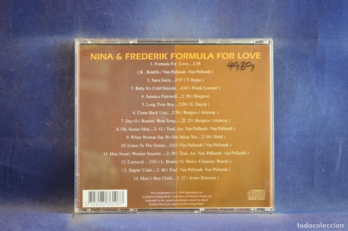 CDs de m&uacute;sica: NINA Y FREDERIK - FORMULA FOR LOVE - CD - Foto 2