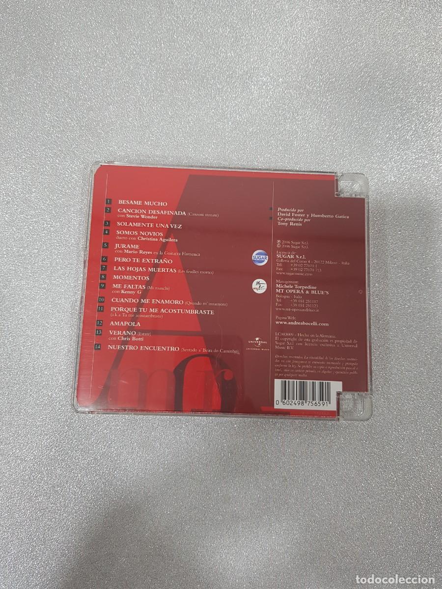CDs de m&uacute;sica: Andrea bocelli amor Cd - Foto 3