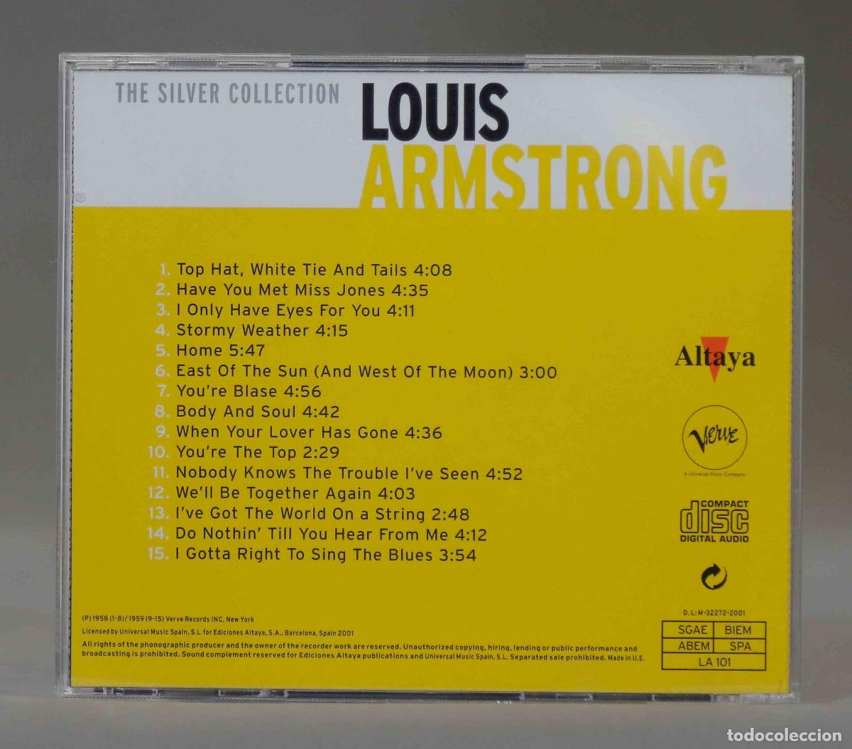 CDs de m&uacute;sica: CD. Louis Armstrong &ndash; THE SILVER COLLECTION - Foto 2
