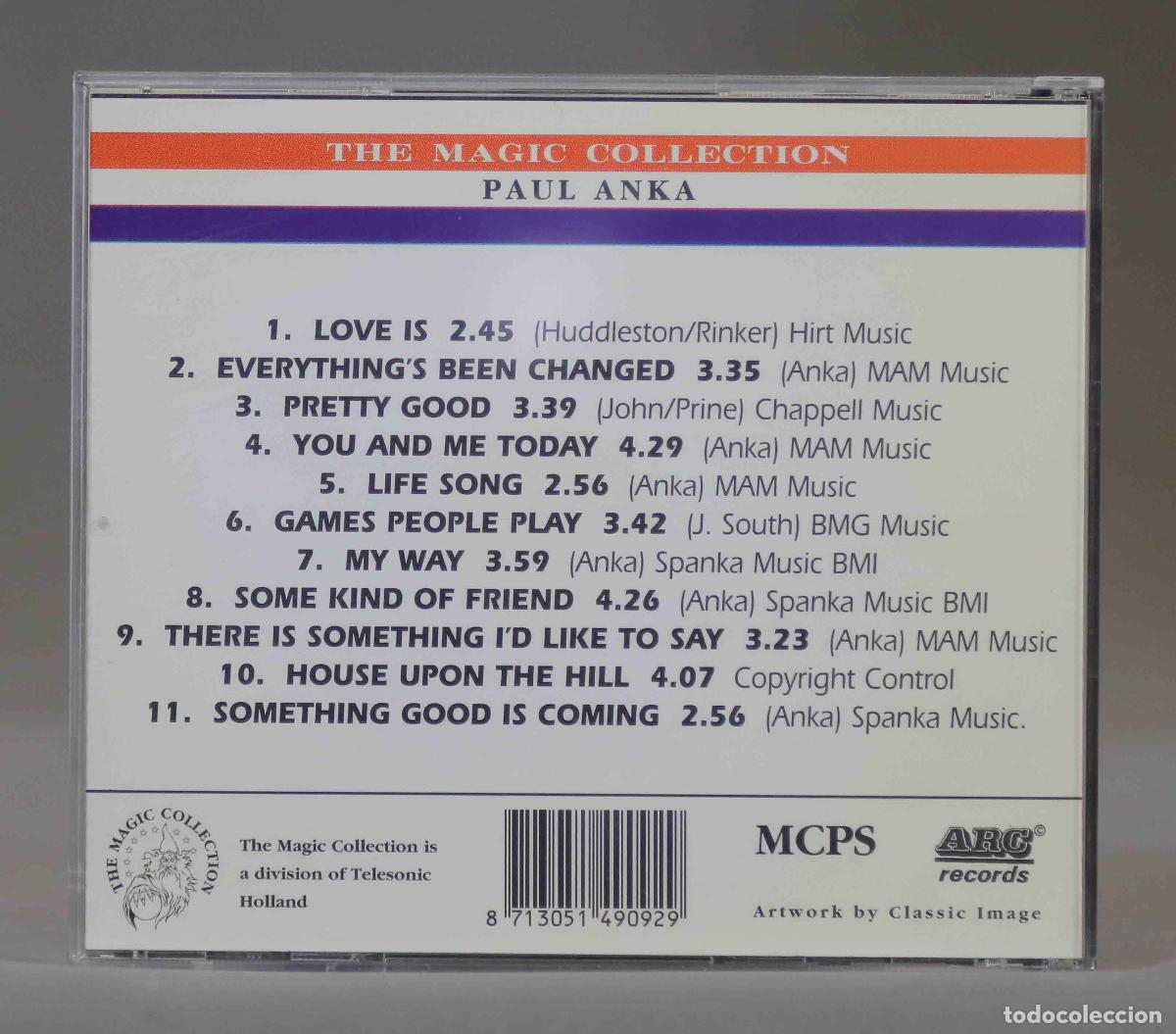 CDs de m&uacute;sica: CD. Paul Anka &ndash; The Magic Collection - Foto 2
