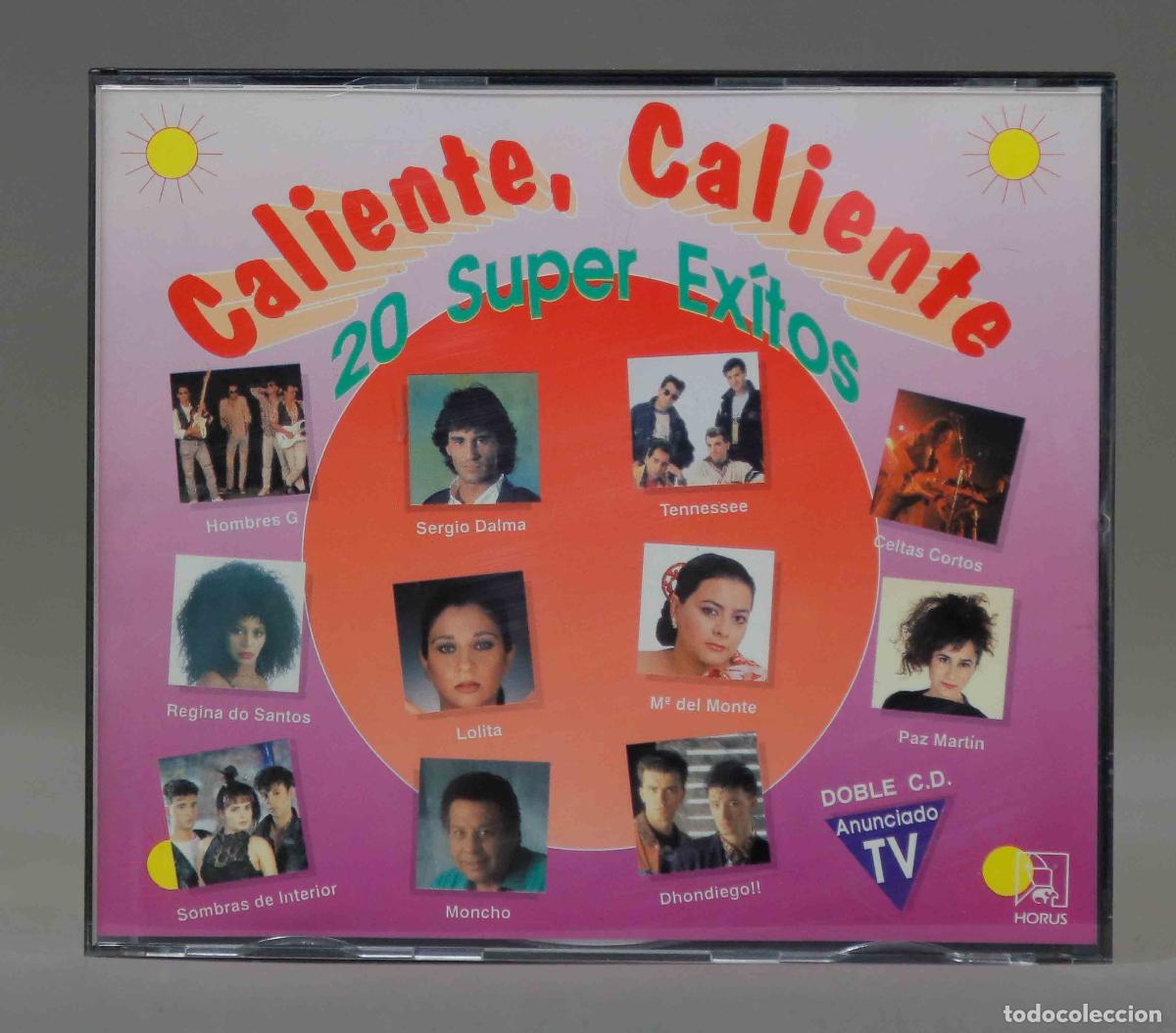 CDs de m&uacute;sica: 2 CD. Caliente Caliente. 20 Super Exitos - Foto 1