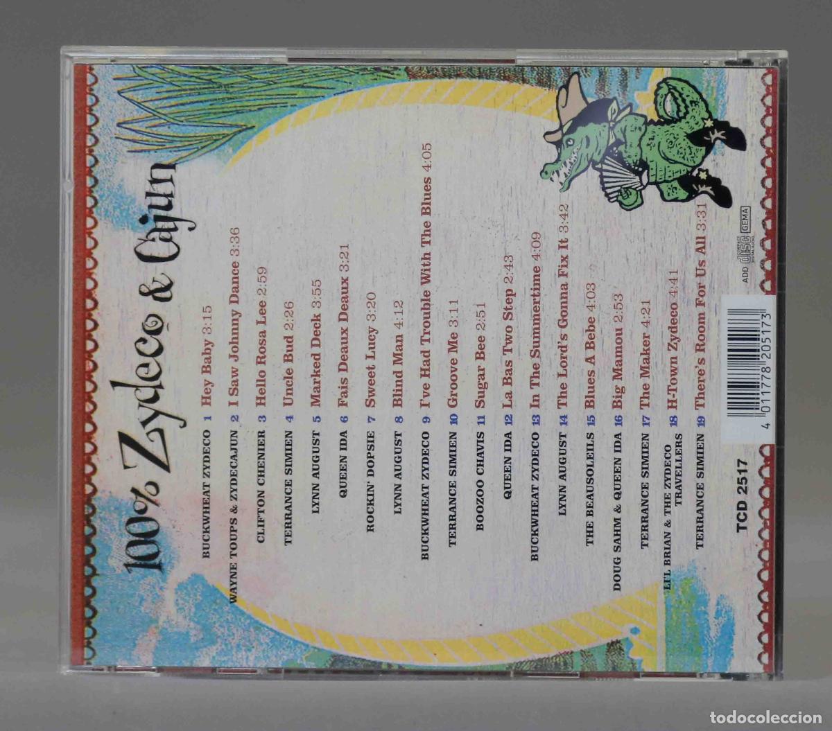 CDs de m&uacute;sica: CD. 100% Zydeco and Cajun - Foto 2