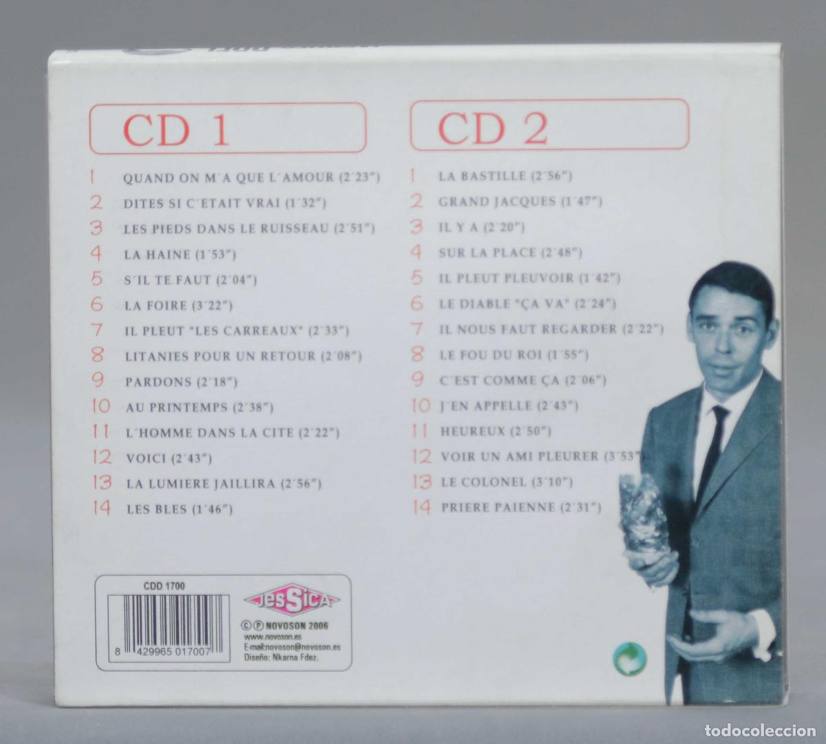 CDs de m&uacute;sica: 2 CD. Jacques Brel &ndash; Grandes &Eacute;xitos - Foto 2