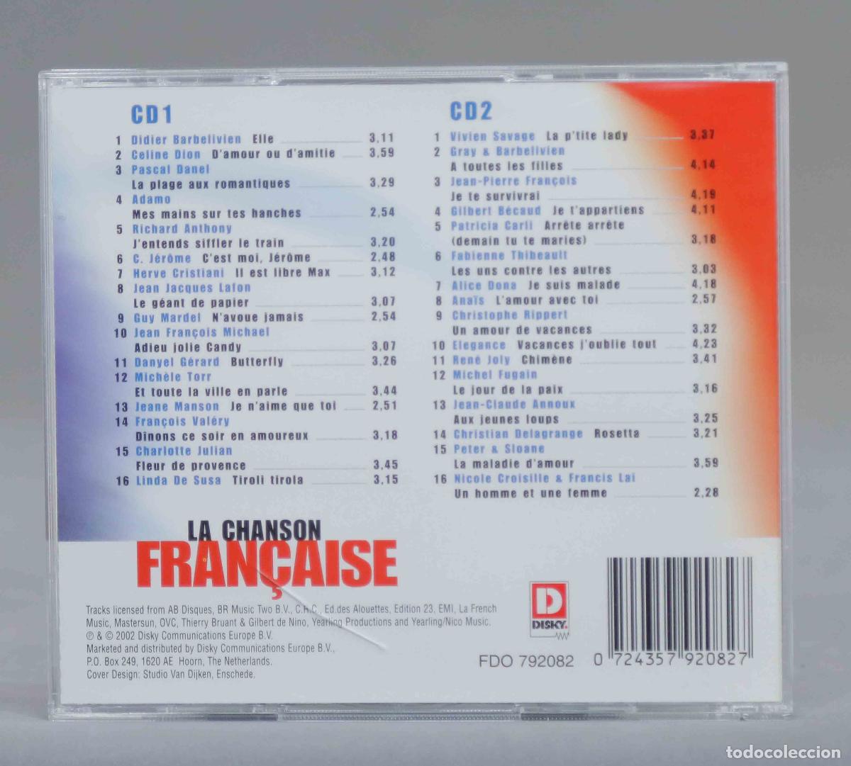 CDs de m&uacute;sica: 2 CD. LA CHANSON FRAN&Ccedil;AISE - Foto 2