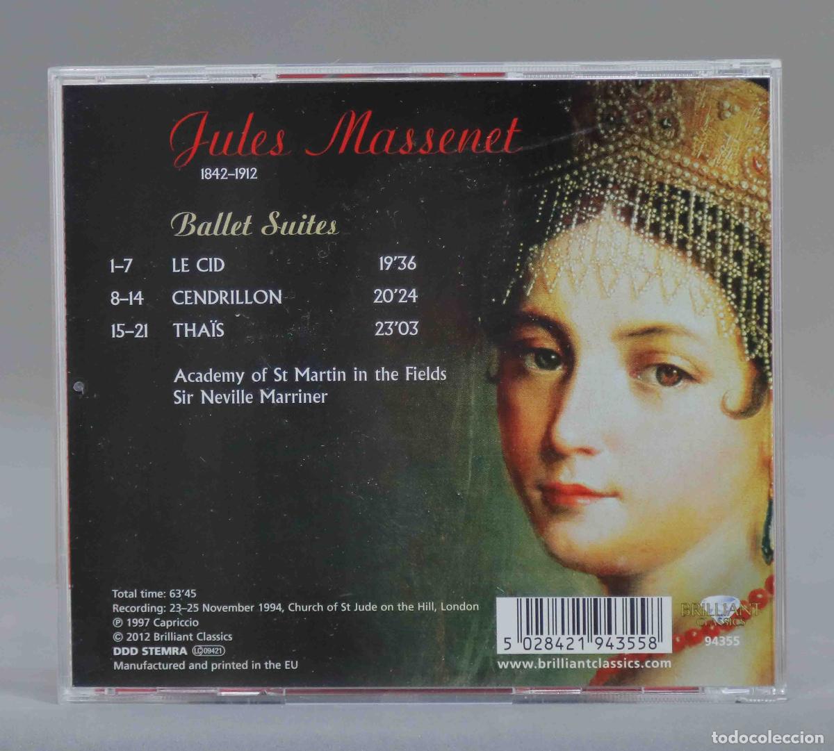CDs de m&uacute;sica: CD. BALLET SUITES. MASSENET. MARRINER - Foto 2