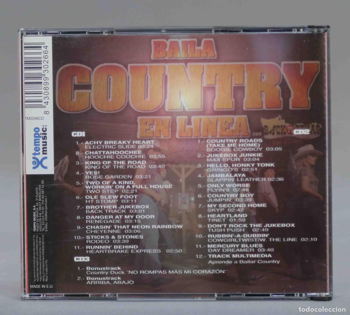 CDs de m&uacute;sica: 3 CD. BAILA COUNTRY EN LINEA - Foto 2