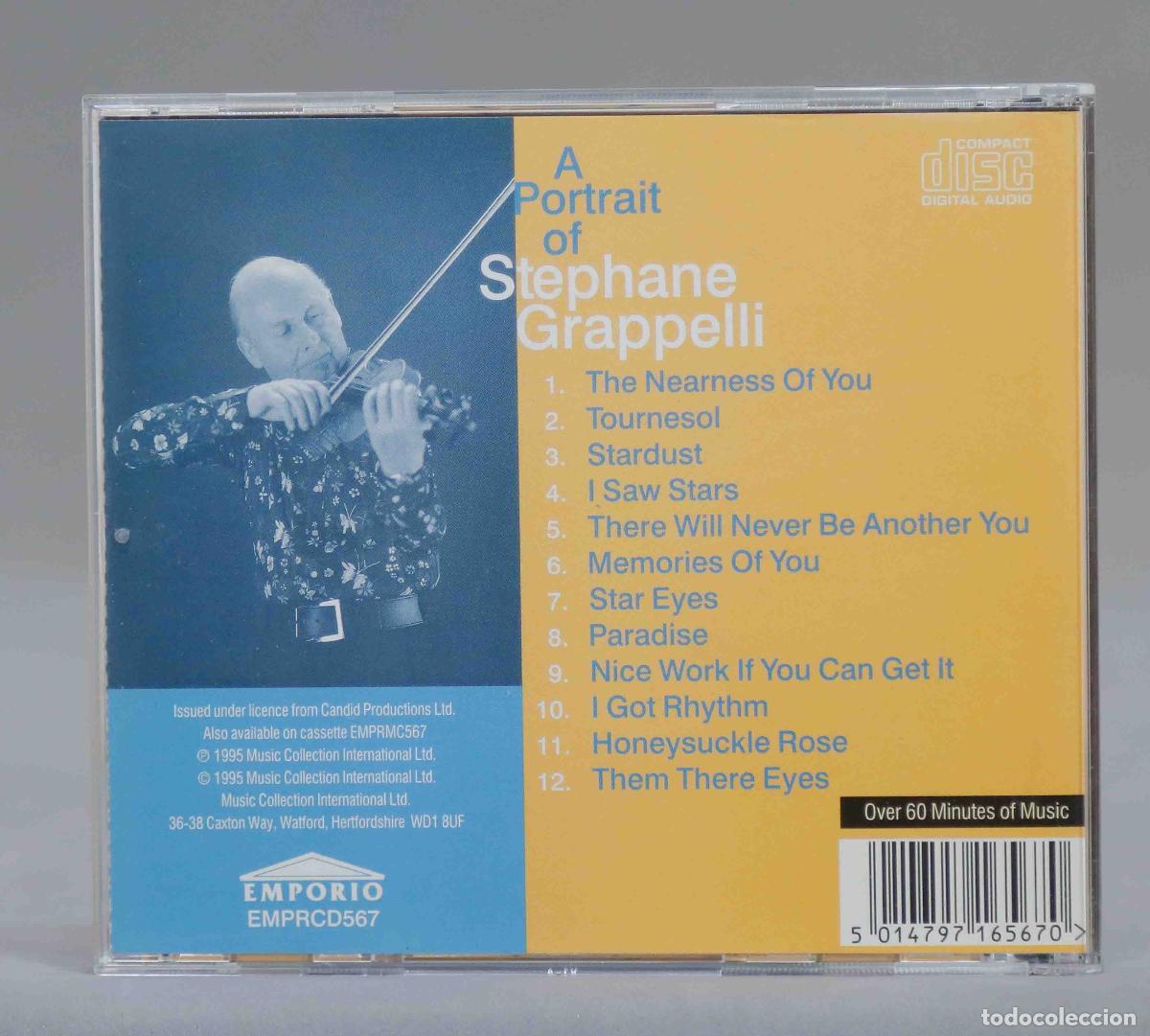 CDs de m&uacute;sica: CD. Stephane Grappelli &ndash; A Portrait Of Stephane Grappelli - Foto 2