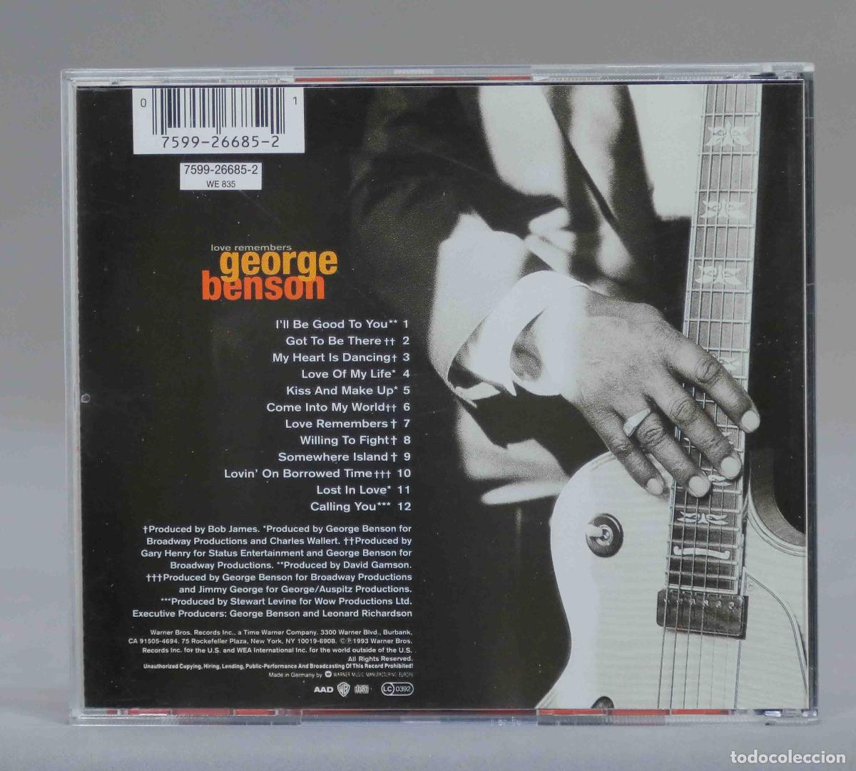 CDs de m&uacute;sica: CD. George Benson &ndash; Love Remembers - Foto 2
