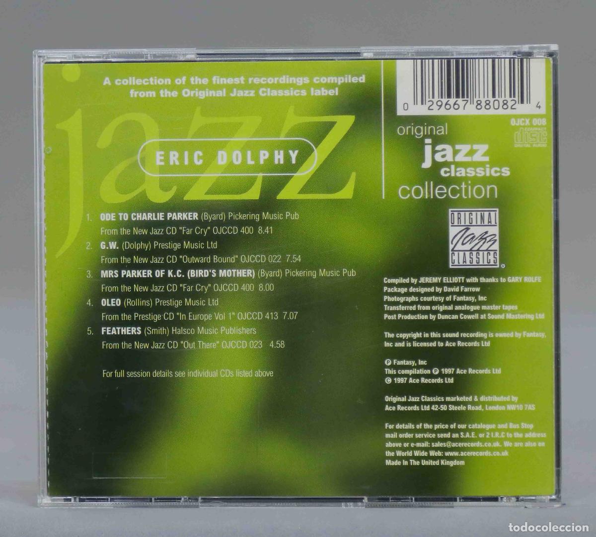 CDs de m&uacute;sica: CD. Eric Dolphy &ndash; Original Jazz Classics Collection - Foto 2