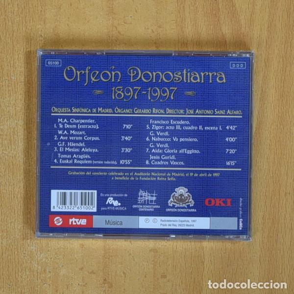 CDs de m&uacute;sica: ORFEON DONOSTIARRA - 1897 / 1997 - CD - Foto 2